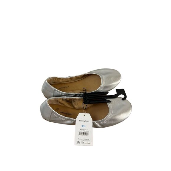 Time and tru new size 6.5 ballet scrunch memory foam shoes new - Picture 1 of 5